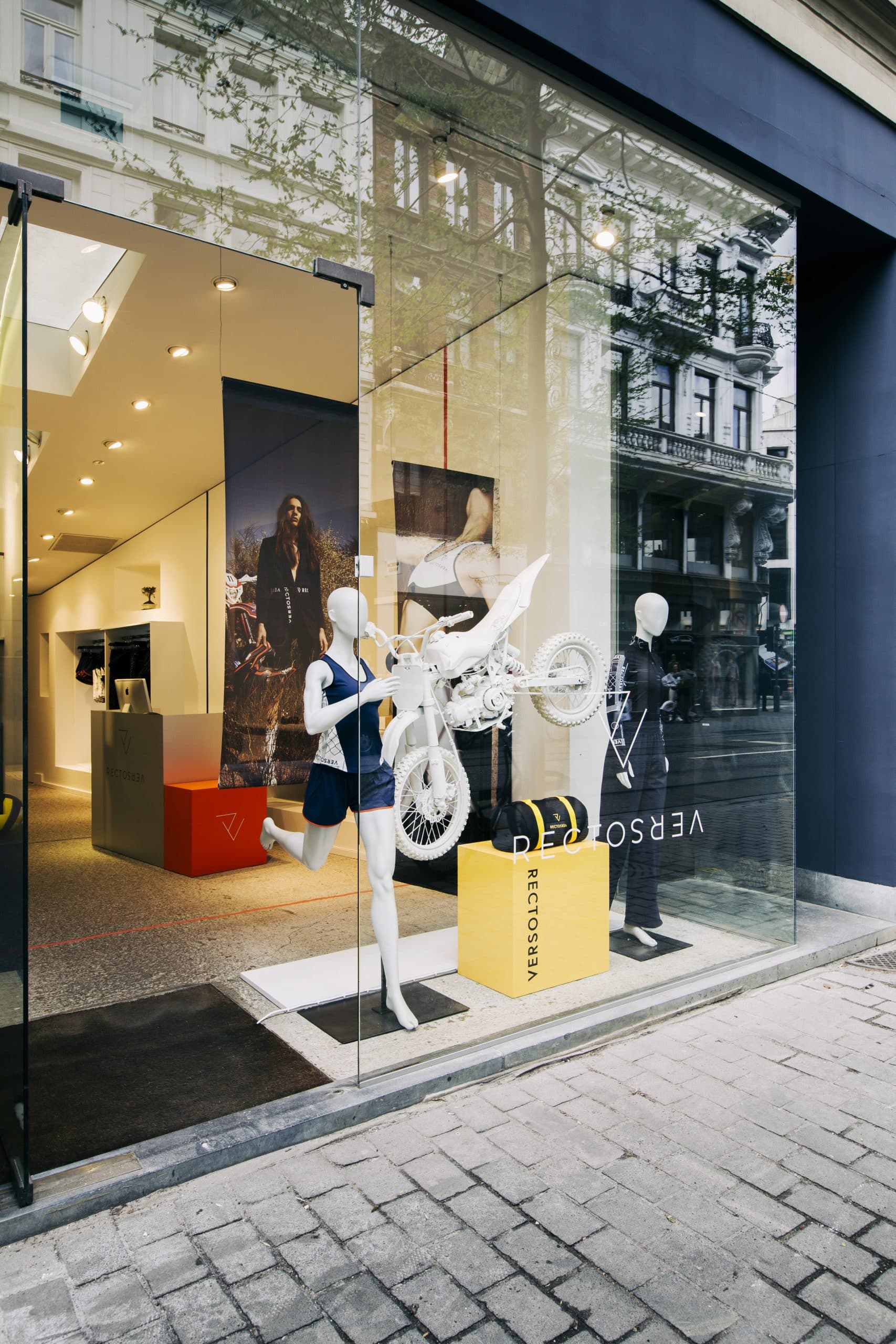 Nightingale branding Rectoverso pop-up store